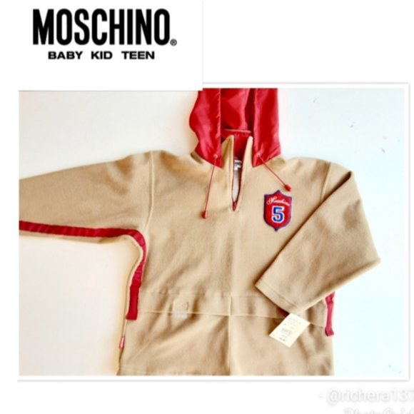Moschino Other - Moschino Varsity Fleece Pullover Jacket size 8